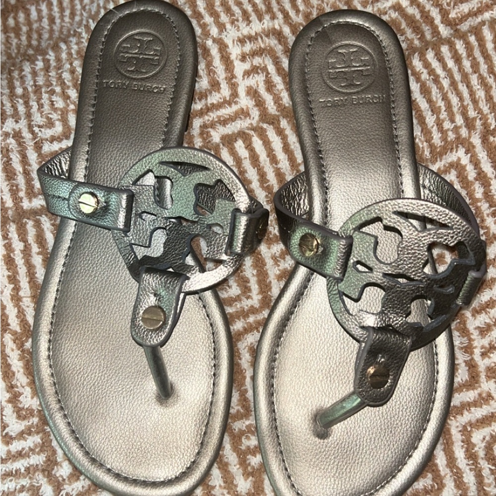 Tory Burch Metallic Sandals